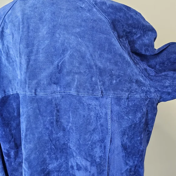 Dennis Basso Navy Blue Teddy Jacket - Picture 8 of 12